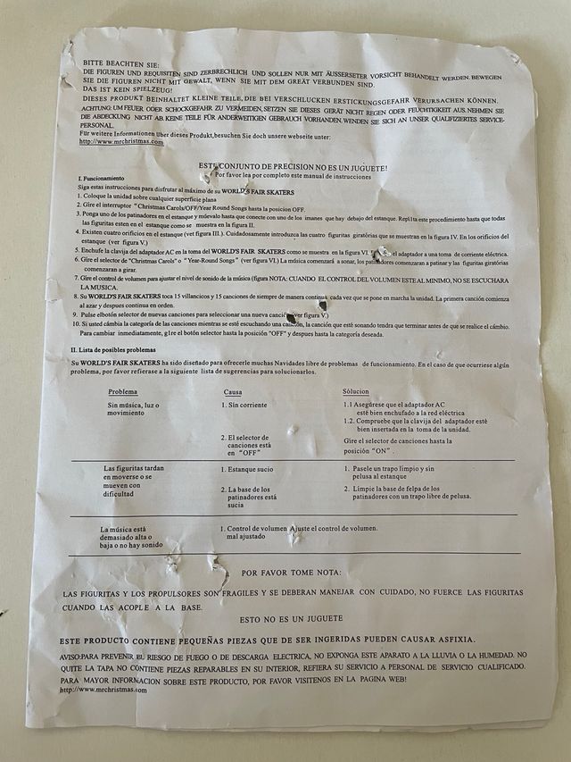 Juguete vintage pista de hielo