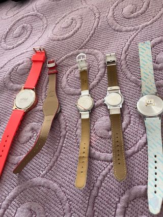 Lote de 5 relojes para piezas