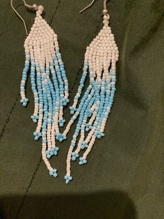 Pendientes hechos a mano multicolor