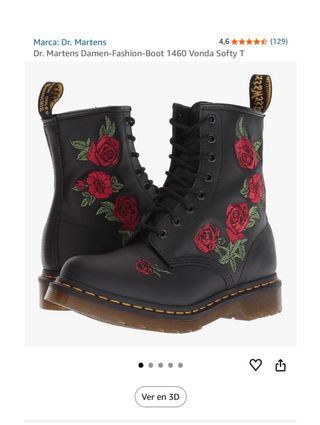 Botas Dr. Martens 1460 Vonda con rosas