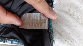 Bikini donna azzurro e multicolore