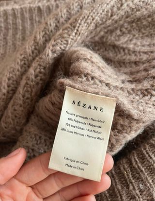 Jersey Sézane beige punto