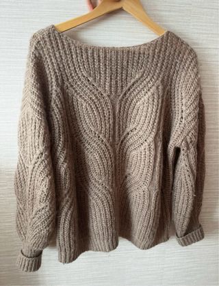 Jersey Sézane beige punto