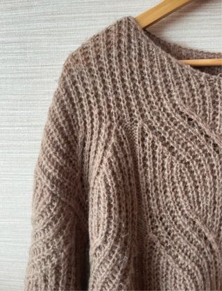 Jersey Sézane beige punto