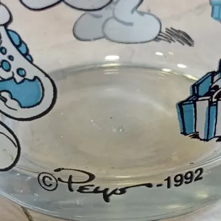 Bicchiere Smurf Nutella Ferrero Puffi