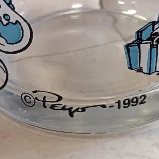 Bicchiere Smurf Nutella Ferrero Puffi