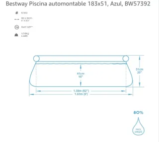 Pack Verano: Piscina + lona protectora + productos