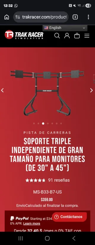 Soporte para 3 monitores