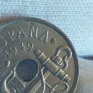 Moneda 50 céntimos España 1949*62* SIN CIRCULAR