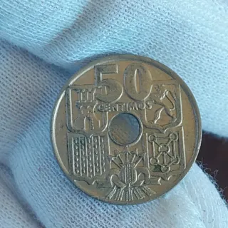 Moneda 50 céntimos España 1949*62* SIN CIRCULAR