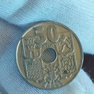Moneda 50 céntimos España 1949*62* SIN CIRCULAR