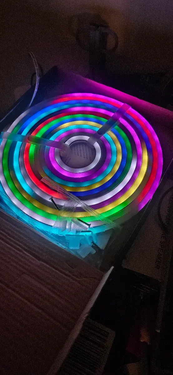 Tira LED Neón Inteligente RGBIC  5m mando y app