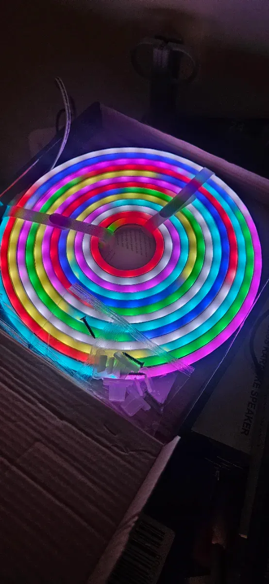 Tira LED Neón Inteligente RGBIC  5m mando y app