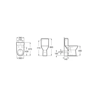 Inodoro Roca Access Movilidad Reducida