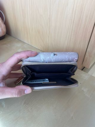 Monedero Parfois estampado floral y pájaros