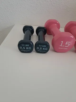 Mancuernas 0.5 kg y 1.5 kg