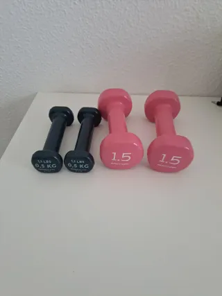 Mancuernas 0.5 kg y 1.5 kg