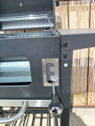 Barbacoa carbón grande con tapa y termómetro NUEVA