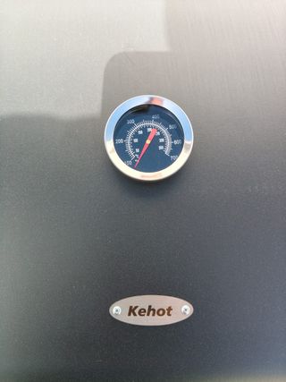 Barbacoa carbón grande con tapa y termómetro NUEVA