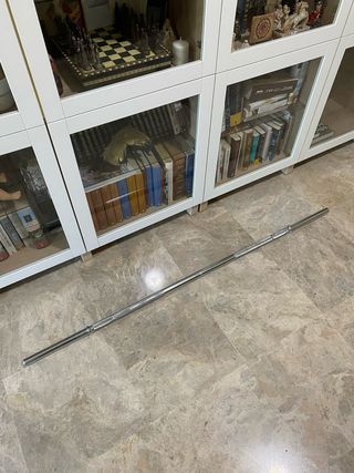 Barra de pesas cromada 1,55 m