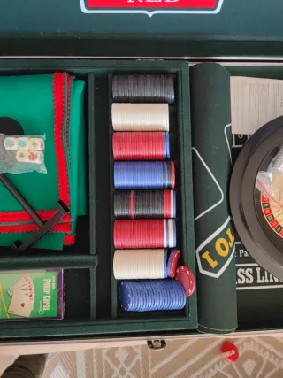 Maletín de juegos de casino