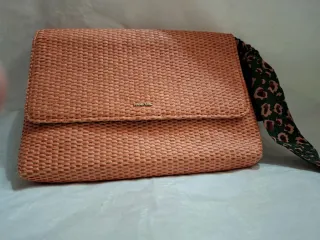 Bolso de mano Parfois tejido naranja
