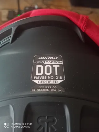 Casco Ruroc Negro