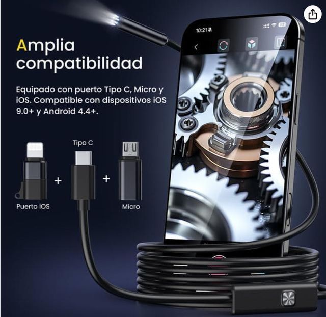 Cámara Endoscopio USB-C Inspección