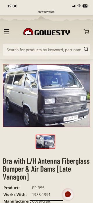 Protector frontal VW Transporter T3/T25