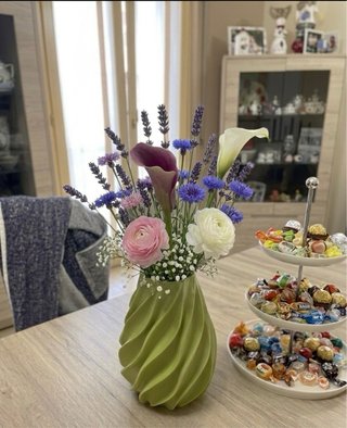 Vaso Twist Verde Elegante