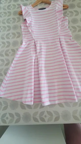 Vestido Niña Ralph Lauren Rayas Rosas