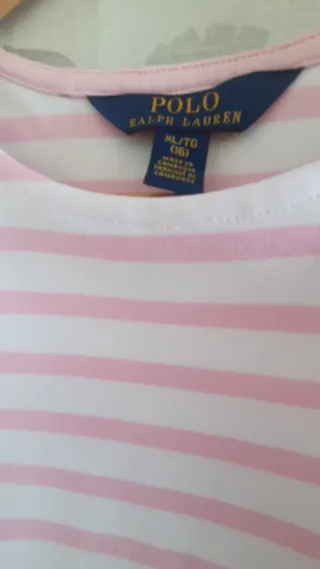 Vestido Niña Ralph Lauren Rayas Rosas