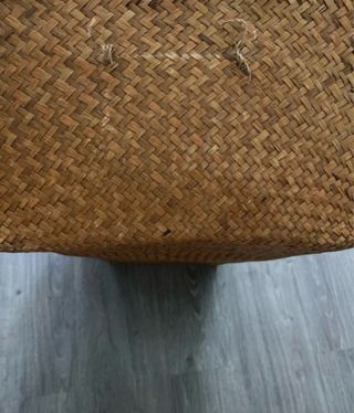 Baúl grande de mimbre para almacenaje