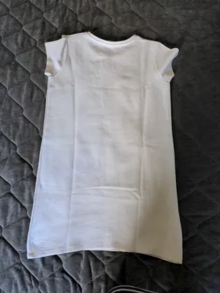 Vestido blanco Zara con parches
