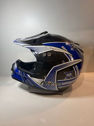 Casco Motocross Nitro Negro/Azul