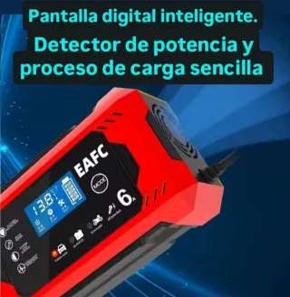 Cargador inteligente de batería para vehículos.