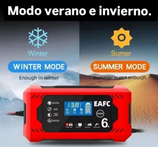 Cargador inteligente de batería para vehículos.