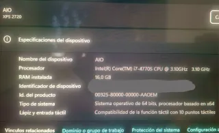 DELL XPS 2720-4913 AIO PC 68,6 cm