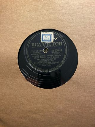 Dischi in bachelite per grammofono