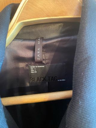 Abrigo Zara Man Negro Talla M