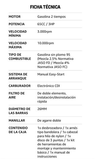 Desbrozadora Knakasaki Naranja