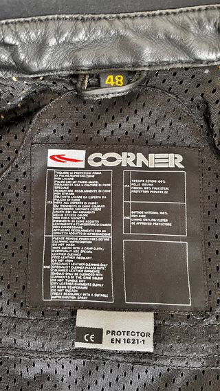 Chaqueta Moto Cuero Mujer Negra y Blanca