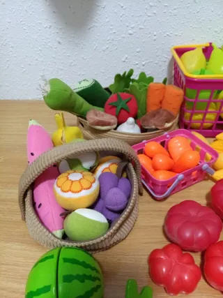 Juego de Frutas y Verduras de Juguete