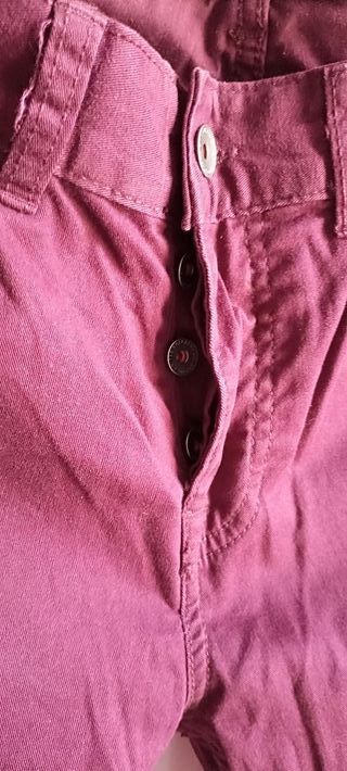 Pantaloni Benetton bordeaux