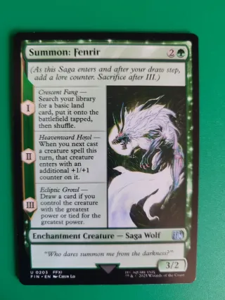 Carta Magic The Gathering Final Fantasy Fenrir