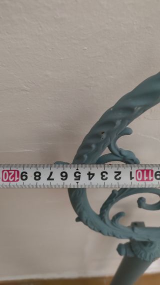 Cabezal cama vintage 90cm azul