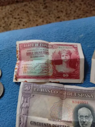 Lote de monedas antiguas de España