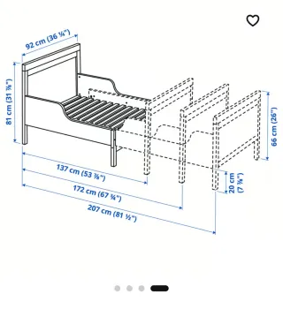 Cama infantil extensible Ikea