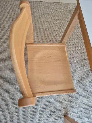 Mesa haya 80 x 80 x 58 cm y 2 sillas