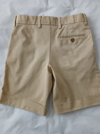 Bermuda niño beige talla 8